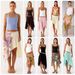 Bohemian Floral Print A-Line Skirt - High Waist Asymmetric Hem Midi Skirt For Women_ecoleips.com