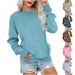 2026 Autumn Winter New Women's Fashion Cross-Border Hot-Selling Solid Color Round Neck Loose Long Sleeve_ecoleips.com