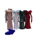 Women's Clothing Plus Size Clothes"Elegant Long Sequined Wool Dress For Women - Slim Fit Plus Size V-Neck Party Wear_ecoleips.com