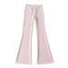 Aria Basics European Style Women's Flared Fashionable And Versatile, Loose Fit, Drawstring, Low-waist Yoga Sports Pants, American_ecoleips.com