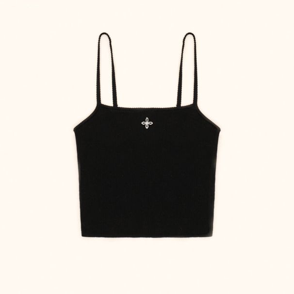 SMFK New Cross Pattern Pima Knit Tank Top_ecoleips.com