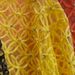 Women's Lace Mesh Shirt Short Sleeve, Breathable Crochet Knit Top With Beaded Details, Lightweight Cover-Up For Summer_ecoleips.com