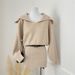 girl Large Quantity Negotiable Price Lazy Style Red Knitted Autumn Winter High-end Christmas Outfit Long Sleeve Sweater Dress_ecoleips.com