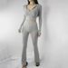 Slim-Fit Tracksuit Set with Zip Hoodie And Flare Pants One Size Fits S-L Waist-Defining Silhouette Gray Black Pink Women's Clothing_ecoleips.com