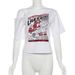 Summer Women's New Street Fashion Spice Girl Off-the-shoulder Hollow-print Versatile Navel Top Women_ecoleips.com