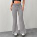 AD532 European And American 2025 Autumn New Fashion Drawstring Slimming Flared Pants, Slimming, Comfortable,_ecoleips.com