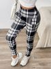 Women's High Waist Lambswool Printed Leggings Winter Fleece Lined Thick Outerwear Pockets Warm Cotton Pants Extra Thick_ecoleips.com