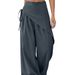 Designer Asymmetrical Wide-Leg Pants For Women – High-Waisted Polyester Dress Trousers With Unique Hemline, Office & Casual Chic_ecoleips.com