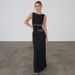Summer Women's Dress European American Style Solid Color Semi Transparent Hollowed out Lace Twisted Waistband Cross Border Trade_ecoleips.com