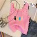 American-style Spicy Girl Cartoon Print Camisole Women, New Summer Sexy Sleeveless Short Top For Plus-size Girls_ecoleips.com