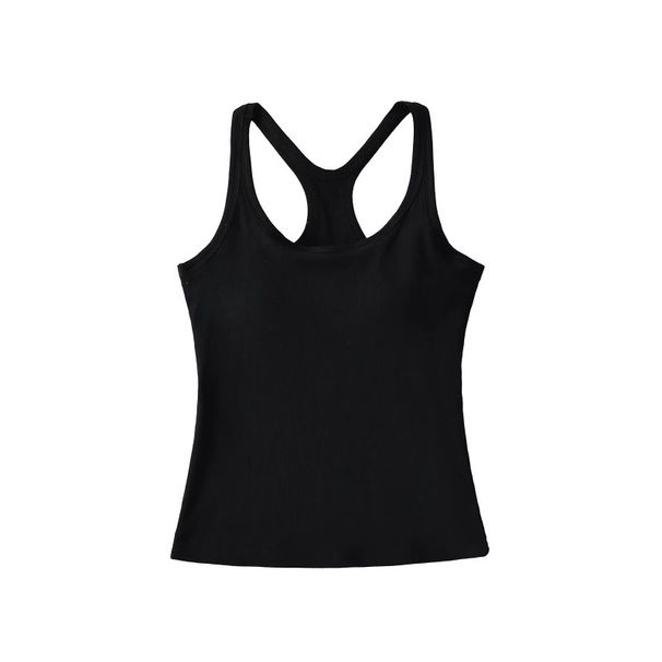 Women's Clothing Cup Integrated With Chest Pad Sports I Shaped Vest Hot Girl Sports Fitness Large Elastic Suspender Top_ecoleips.com