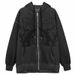 Women's Hoodie Sweatshirt European American Style Loose Street Sports Zipper Cardigan New Fashion Jacket For Women_ecoleips.com