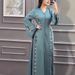 Plus Size Abaya Middle-aged And Elderly Foreign Trade Robe Long Dress Women's Clothing Factory Apparel New Style_ecoleips.com