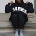 Women's Embroidered Letter Crew Neck Sweatshirt Casual Simple Autumn Winter Hooded Sweatshirt_ecoleips.com