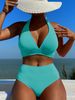 European And American Women's Sexy Bikini Two-Piece Backless Swimsuit with Ribbon_ecoleips.com