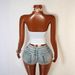 Aria Basics Aria Basics Trendy Street Style Sexy Hot Girl Off-shoulder Strapless Hollow-out Fashion Short Tank Top European And American_ecoleips.com