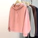 real-shot Women's New Fashion Stylish Korean-style Loose Thin Long-sleeve Hooded Sweatshirt Jacket_ecoleips.com