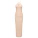 Women's Clothing Summer Evening Dress Fashion Halter Neck Apricot White Dress Elegant Slim Sexy Women's Clothing_ecoleips.com