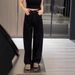 2024 Autumn/Winter New Wide-Leg Jeans For Plus-Size Women, Elastic Loose Fit, High-Waisted, Slimming, Straight-Leg_ecoleips.com
