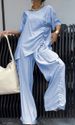 2024 Summer New Fashion Casual Cross-Border European American Trade Women's Round Neck T-Shirt And Long Pants_ecoleips.com