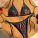 Women's Solid Color Triangle Bikini Swimsuit With Laces High Elasticity Removable Breast Pads Quick Drying Breathable Swimwear For Summer_ecoleips.com