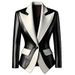 American Retro Motorcycle Jacket, Spring And Autumn Style, Loose Fit PU Leather Jacket_ecoleips.com