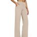 Aria Basics 2024 European And American Cross-Border Autumn New Women's Casual Loose Pocket Knitted Straight High-Waisted Long_ecoleips.com