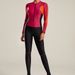 Muslim Swimsuit Long Sleeve One Piece Swimsuit Women's Diving Suit Sunscreen Splice Color Swimwear With Chest Pad No Steel_ecoleips.com