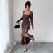 Elegant Lace Bodycon Dress – Women’s Sexy Wrap Dress (Stretch & Breathable) – Evening & Party Wear_ecoleips.com