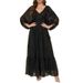 Floral Pleated Long Dress Heavy Duty Summer New Style Loose Fit Slimming Elegant Dress For Women_ecoleips.com