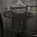 2025 Spring New Design Fashion For Women, Niche Off-Shoulder Tie Shirt + Flower Bud Shorts Two-Piece Set_ecoleips.com