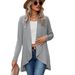 2026 New Long-sleeved Solid Color Loose Cardigan Top Women's Knitted Jacket_ecoleips.com