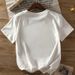 100% Cotton Sweet Fresh Print Outerwear Youthful Loose Slimming Personality Casual Comfortable Round Neck Short Sleeve_ecoleips.com
