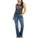 Women's Clothing Jeans Slim Fit Washed Bell Bottoms Women's Trousers_ecoleips.com