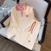 Korean Style Plus Size Two Piece Set For Women Loose Fit Trendy Embroidered Polo Shirt And Shorts Casual Fashion Sportswear_ecoleips.com