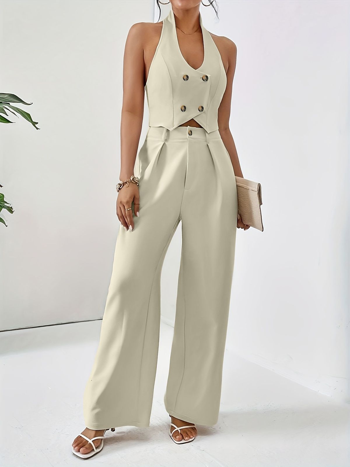 Women's Clothing New Wide Leg Pants Suits_ecoleips.com