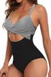Women's One Piece Swimsuit Sexy Hollow Backless Tight Fit Strappy Export Design_ecoleips.com