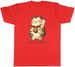 Women's T-Shirts Personalised Japanese Lucky Cat Maneki Neko Mens T-Shirt Tee Gift Top_ecoleips.com