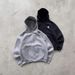 Women's Clothing Zipper Hooded Gray Sweatshirt Men And Women Spring New Loose Retro Cardigan Jacket_ecoleips.com