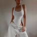 Summer Solid Color Sleeveless Vest Bodysuit for Women Sexy Hot Girl Slim Fit Cross Border Wholesale 2025 New Arrivals_ecoleips.com