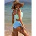 Women's Clothing High-Waisted Bikini Confidence Set – Sexy Two-Piece Swimsuit With Solid Colors (S-XL, 4 Colors)_ecoleips.com