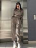 Women's Embroidered Slim Sports Sweatshirt Set Versatile Casual Fashion Two Piece Outfit European American Style_ecoleips.com