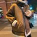 Women's Shearling Lambskin Jacket – Winter Suede Fleece Coat With Cozy Faux Fur Lining, Biker Style Outerwear_ecoleips.com