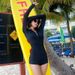 Women's Clothing Korean Style One Piece Swimsuit With Long Sleeves Quick Drying Sexy Surfing Zipper Women's Rash Guard Snorkeling Suit_ecoleips.com