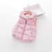 girl Cross-Border Foreign Trade Winter New Full-Print Flower Fleece-Lined Thickened Hooded Warm Girls' Vest Cotton Jacket_ecoleips.com
