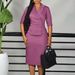 Women's Slim Fit Sleeveless Pencil Dress with Belt Office Elegance Stretchy Polyester Blend S-XXXL_ecoleips.com