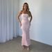 Sexy Strapless High Waist Bodycon Long Dress Women Evening Party Nightclub Wear_ecoleips.com