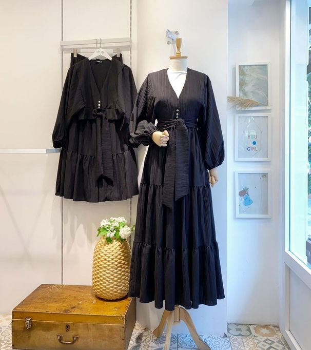 Middle Eastern Arab Women's Fashion Two Piece Suit with Bubble Sleeve Lace Short Shirt And Skirt Spot Design New Style_ecoleips.com