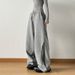 Women's Clothing Autumn And Winter Loose Slimming Sports Pants High Waist Drawstring Design Casual Lengthened Drawstring Wide Leg Sweatpants_ecoleips.com