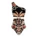Women's Clothing Sexy One-piece Conservative Warm Printed Swimsuit Wrap Skirt Suit_ecoleips.com